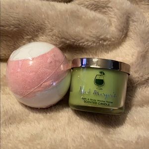 bathbomb and candle set